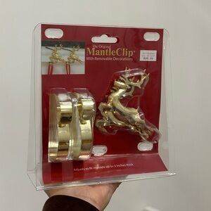 Christmas Mantle Clips/Stocking Holder